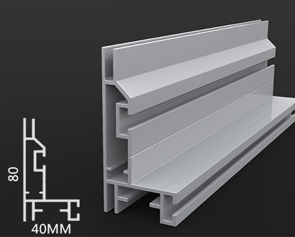 HBMC-W-80卡布灯箱铝型材